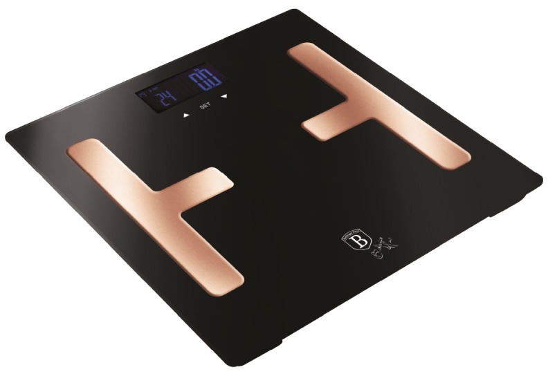 Berlingerhaus Osobní váha Smart s tělesnou analýzou 150 kg Black Rose Collection