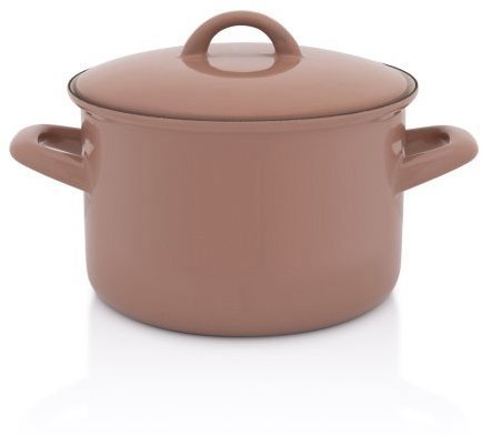 Metalac Hrnec s poklicí 16 cm, 2 l, BERYL, moka