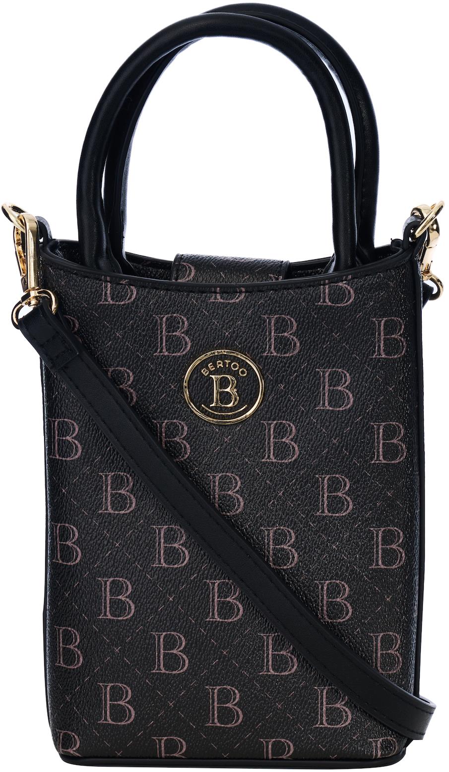 BERTOO Dámská kabelka Francesca black logo