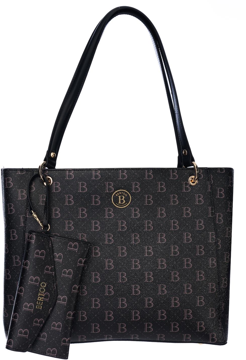 BERTOO Dámská kabelka Federica black logo