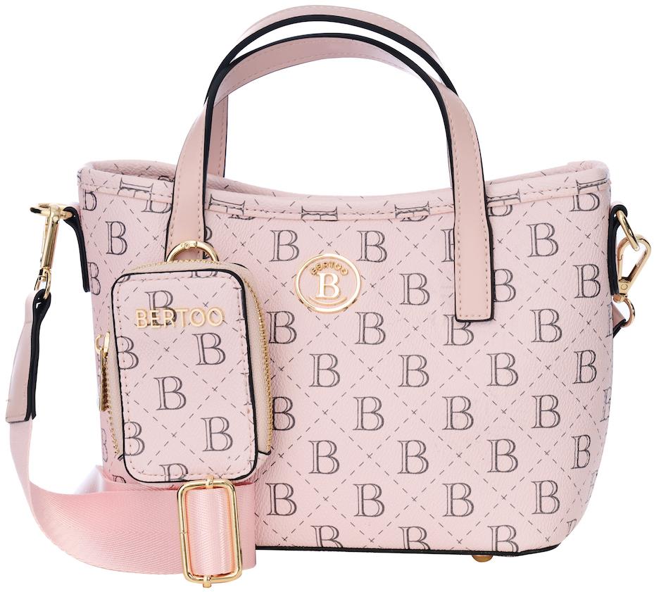 BERTOO Dámská kabelka Sara pink logo
