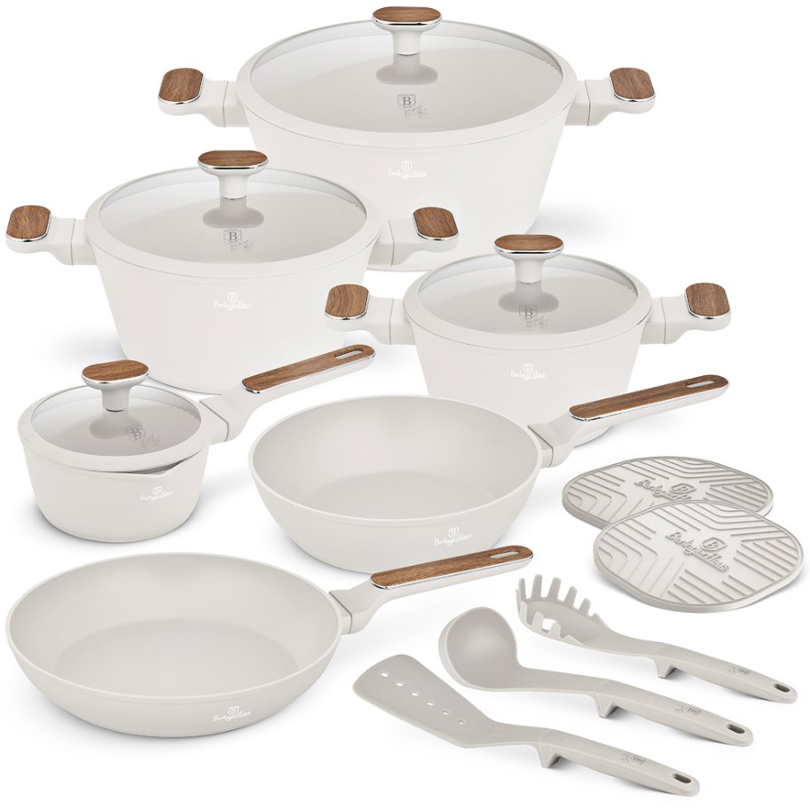 BERLINGERHAUS Sada nádobí s titanovým povrchem 15 ks Sahara Nordic Collection