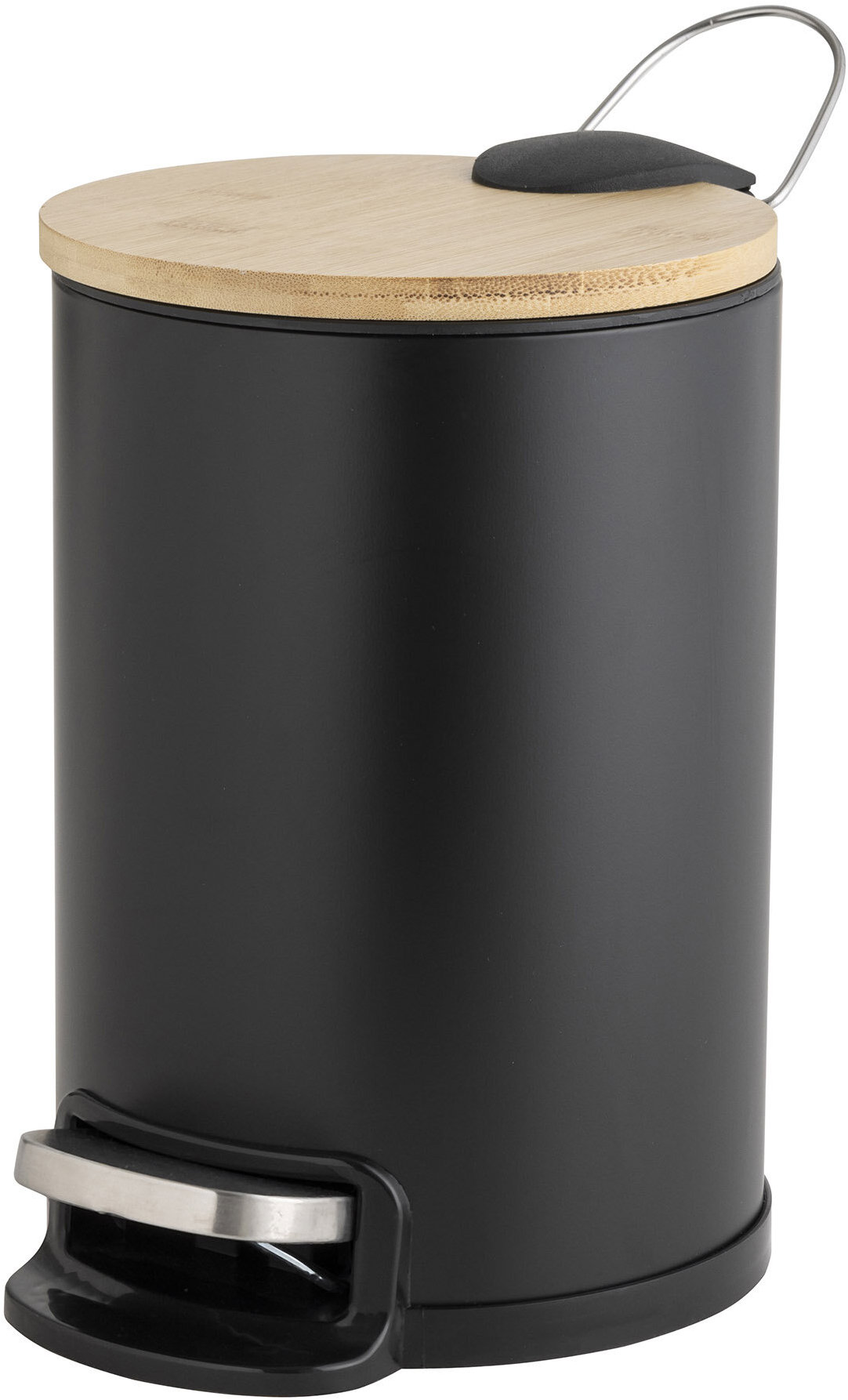 Douceur d'intérieur s tichým zavíráním, bambus, 3 l, MOBELLE, černý