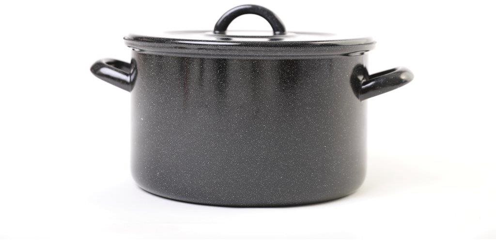 Beryl Hrnec s poklicí 20 cm, 3,6 l, černý
