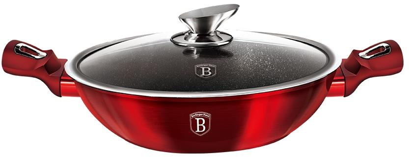 BERLINGERHAUS Wok s poklicí 30 cm Burgundy Edition