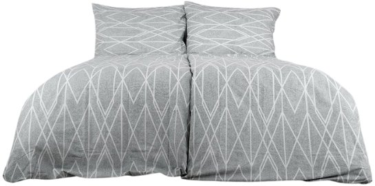 B.E.S. - Petrovice Povlečení bavlna 140 × 200 cm Exkluziv - Gray stripes