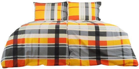 B.E.S. - Petrovice Povlečení bavlna 140 × 200 cm Exkluziv - Orange kube