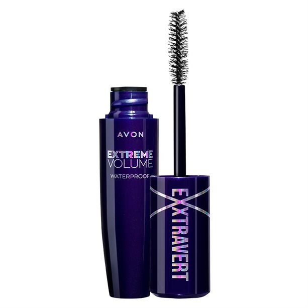 AVON Voděodolná Exxtravert Extra Volume Blackest Black 9,5 ml