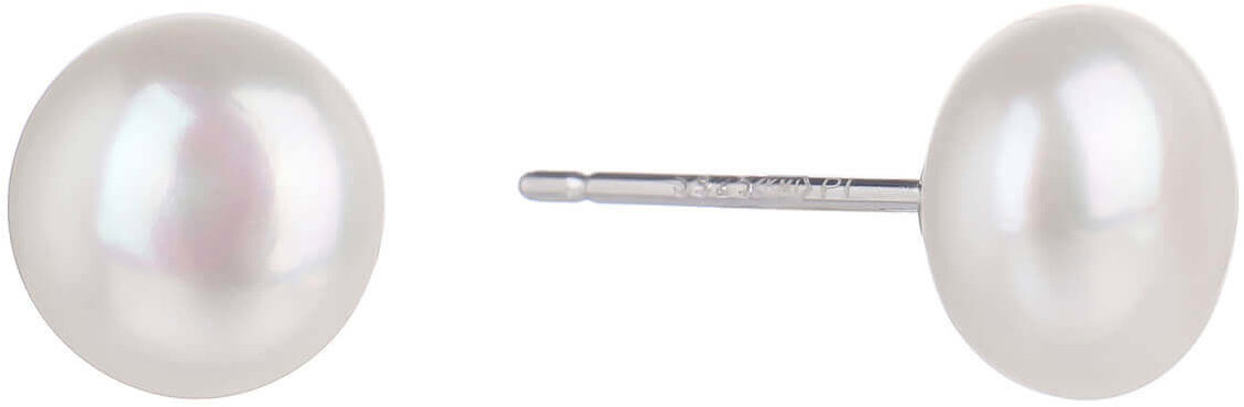 BEALIO 05663 Stříbrné náušnice ŘÍČNÍ PERLA 8 mm (Ag 925/1000, 1,48 g)