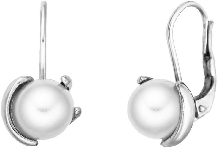BEALIO 11594 Stříbrné náušnice PERLA ornament (Ag 925/1000, 2,54 g)