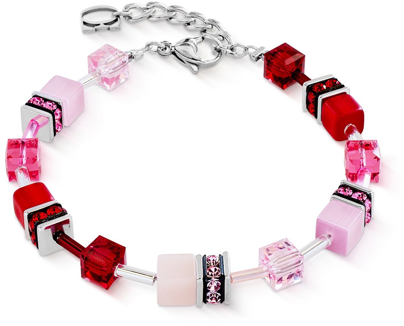 Coeur de Lion Dámský náramek GeoCUBE Iconic rosé blush 2838/30-1903