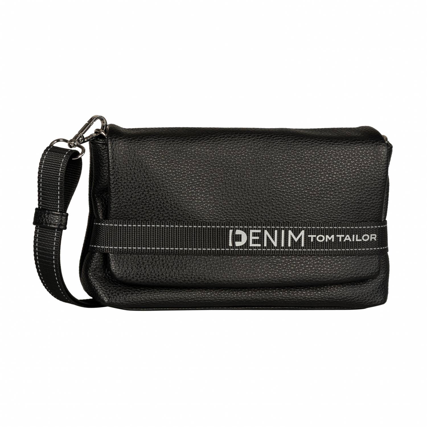 Tom Tailor Denim Marlow flap bag M no zip, black