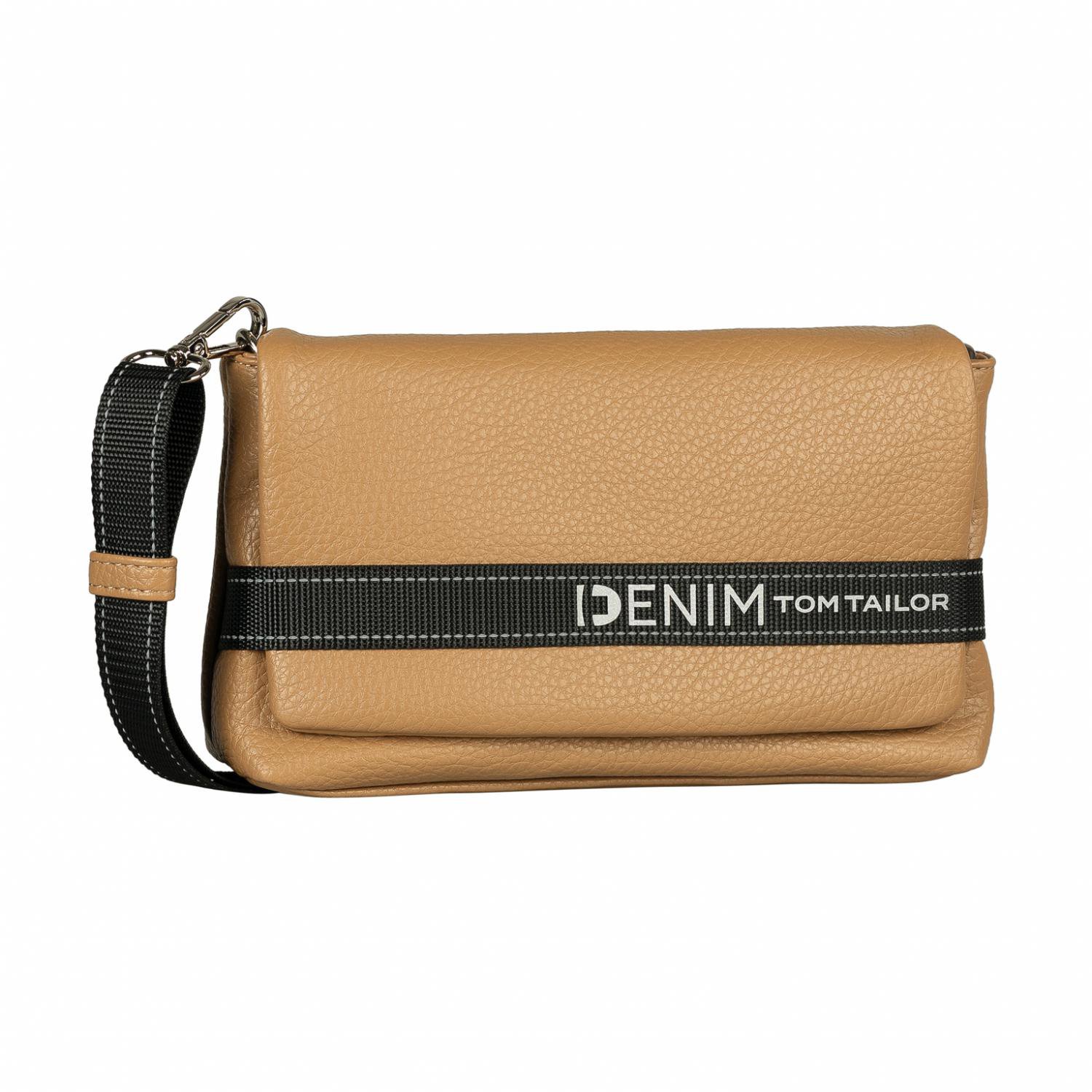 Tom Tailor Denim Marlow flap bag M no zip, camel
