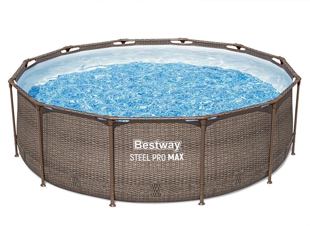 BESTWAY Bazén s konstrukcí Steel Pro Max Rattan 3,66 × 1m - 56709