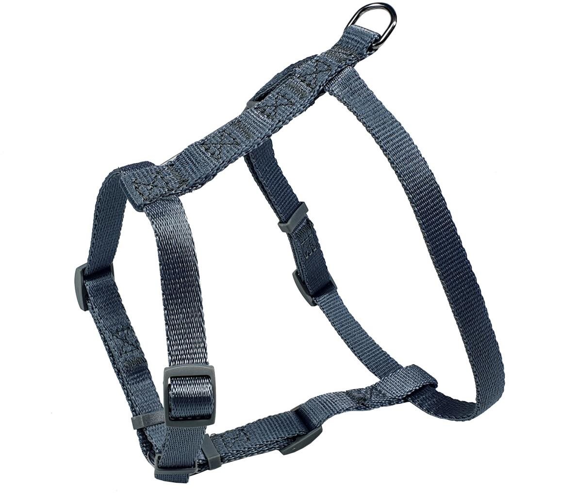 Bafpet Kšíry, jednobarevné, ve tvaru H - Šedá, vel. 15mm × OK 29-45cm, OH 37-57cm, 18421J