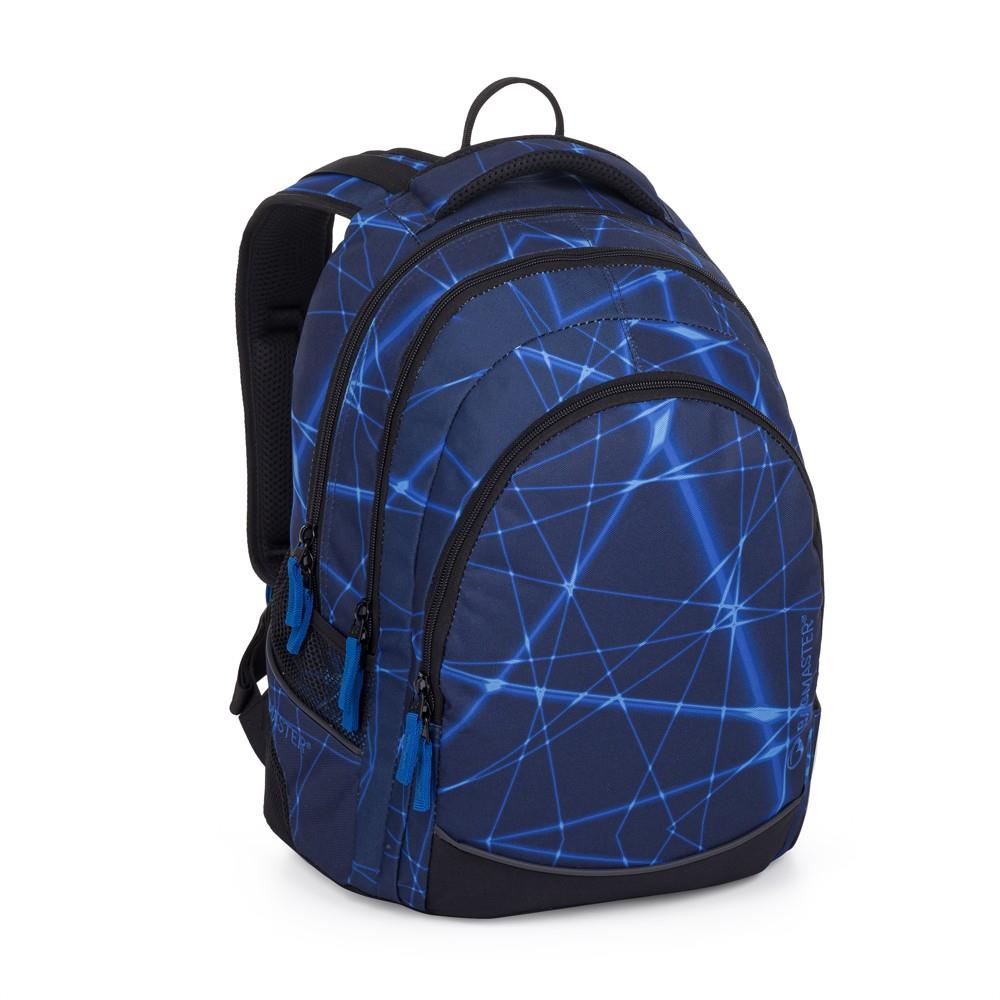Studentský batoh BAGMASTER DIGITAL 24 A v modré barvě