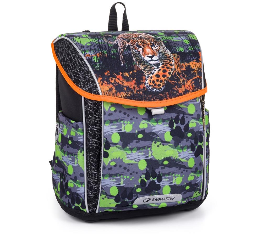 BAGMASTER PRIM 24 B školní aktovka s motivem levharta