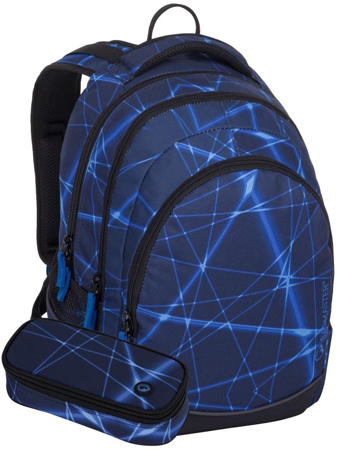 BAGMASTER DIGITAL 24 A studentský set modrý batoh pro školáky