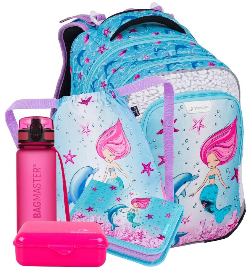 BAGMASTER LUMI 24 A školní set pro prvňáčky v designu mořské panny