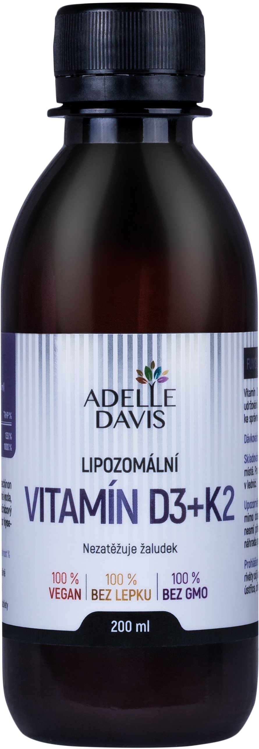 Adelle Davis Lipozomální vitamín D3-K2, 200 ml