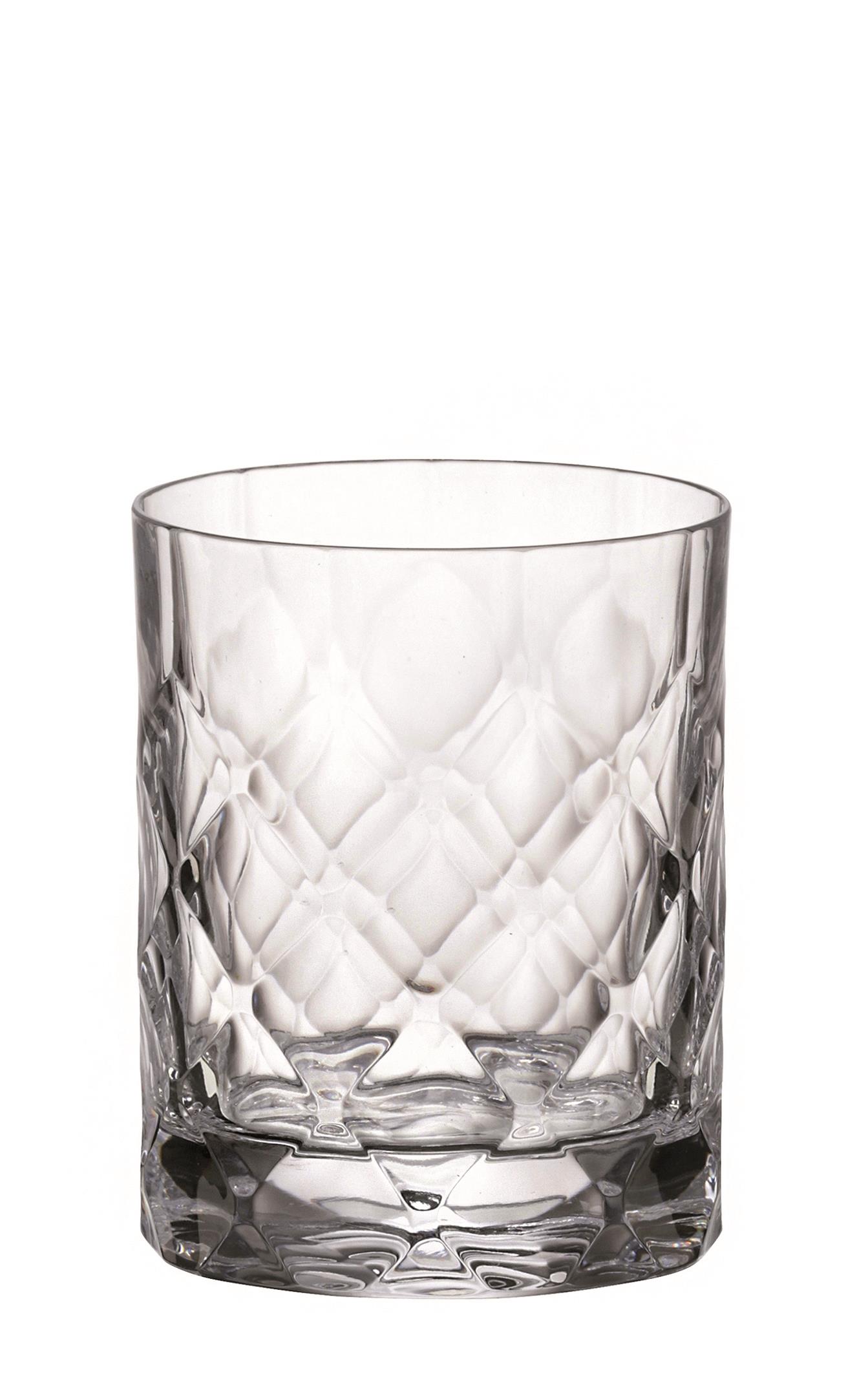 BOHEMIA ROYAL CRYSTAL Sklenice 6 ks 350 ml Bohemia whisky, dekor TINY