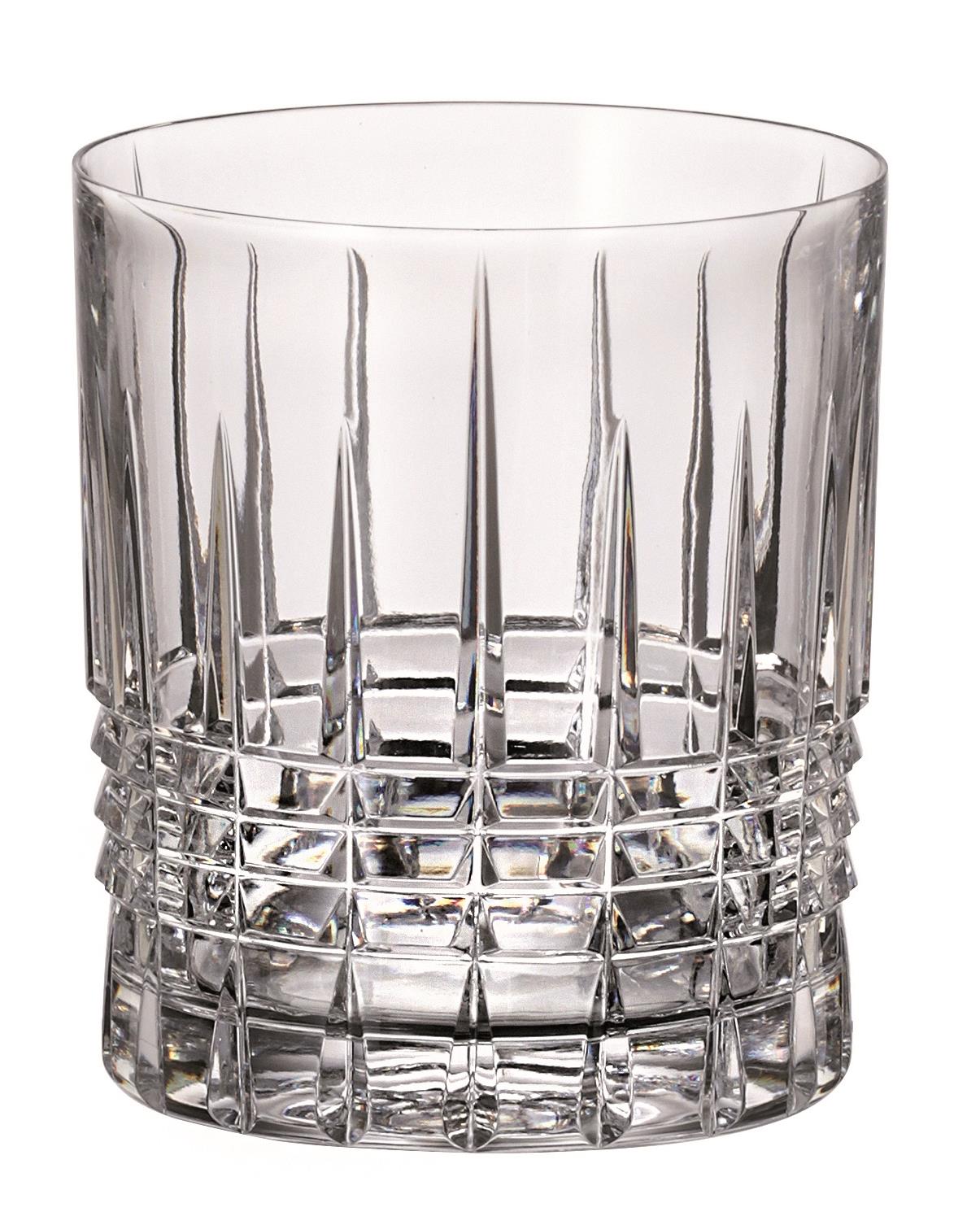 BOHEMIA ROYAL CRYSTAL Sklenice 6 ks 350 ml Bohemia whisky, dekor PINNA