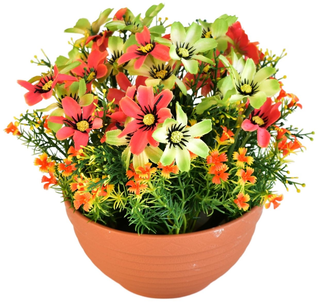 BerryHome Květinová miska oranžová, průměr 23/ 21 cm