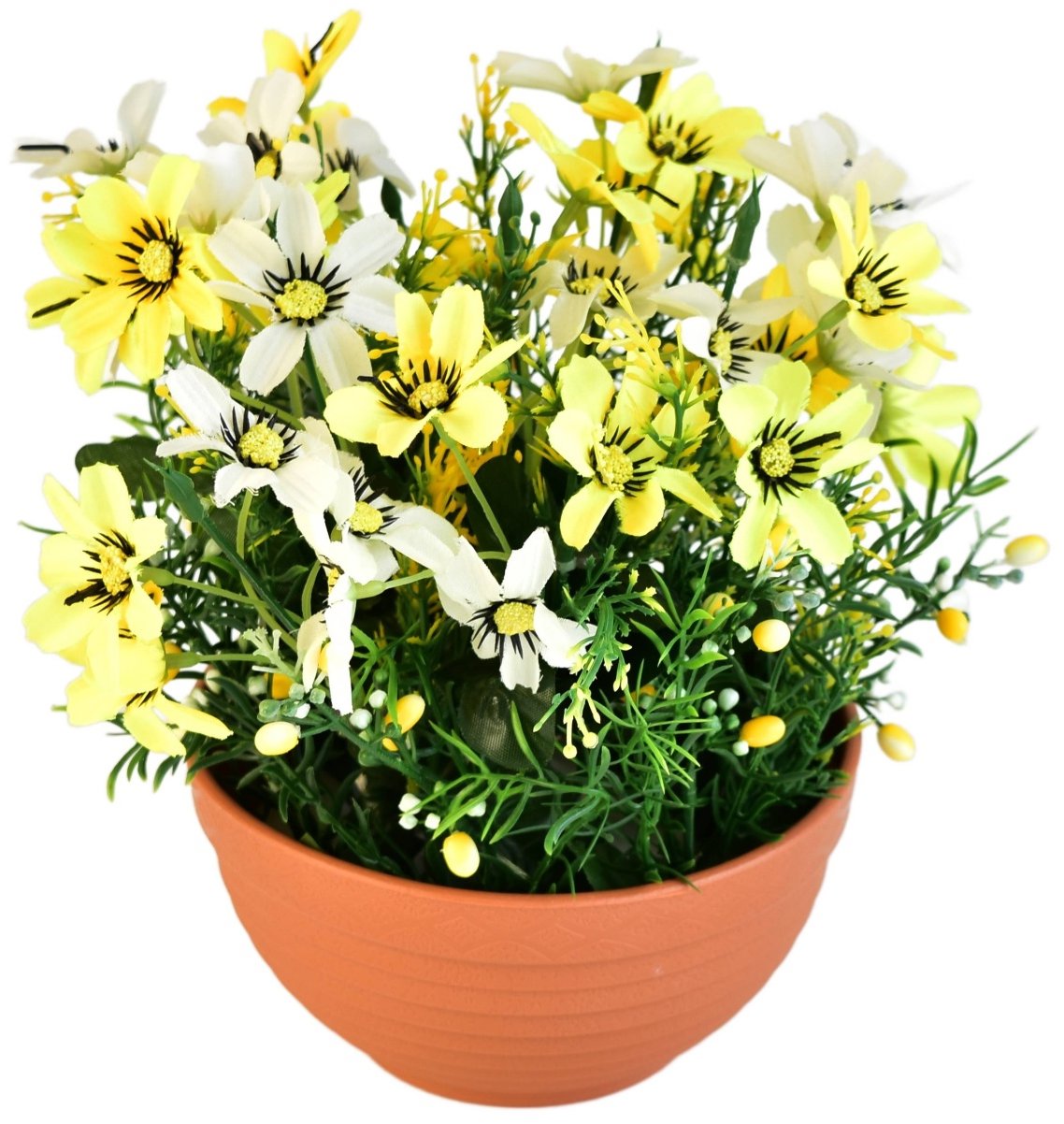 BerryHome Květinová miska žlutá, průměr 23/ 21 cm