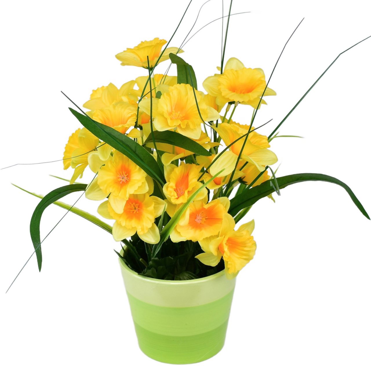 BerryHome Narcisky v keramickém květináči 30 × 25 cm