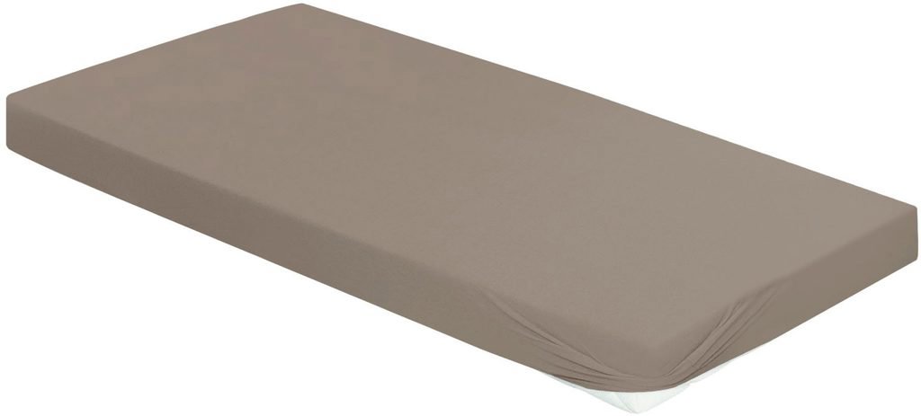 Bierbaum Jersey prostěradlo 140 × 200 cm šedobéžové
