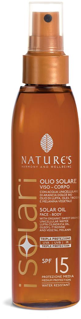 BIOS LINE SPA Nature´s I Solari Olej na obličej a tělo SPF 15 150 ml