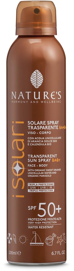 BIOS LINE SPA Nature´s I Solari transparentní pro děti SPF 50+ 200 ml