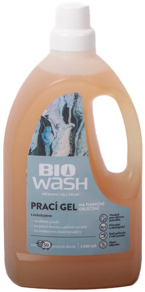 Biowash Prací gel sport Bio eukalyptus 1,5 l