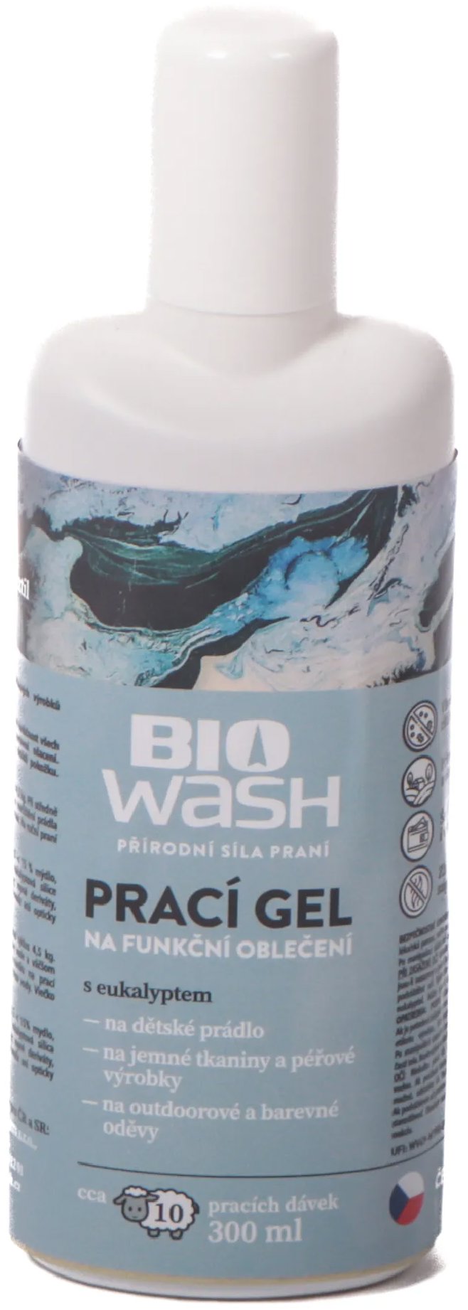 Biowash Prací gel sport Bio eukalyptus 300 ml
