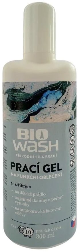 Biowash Prací gel stříbro 300 ml