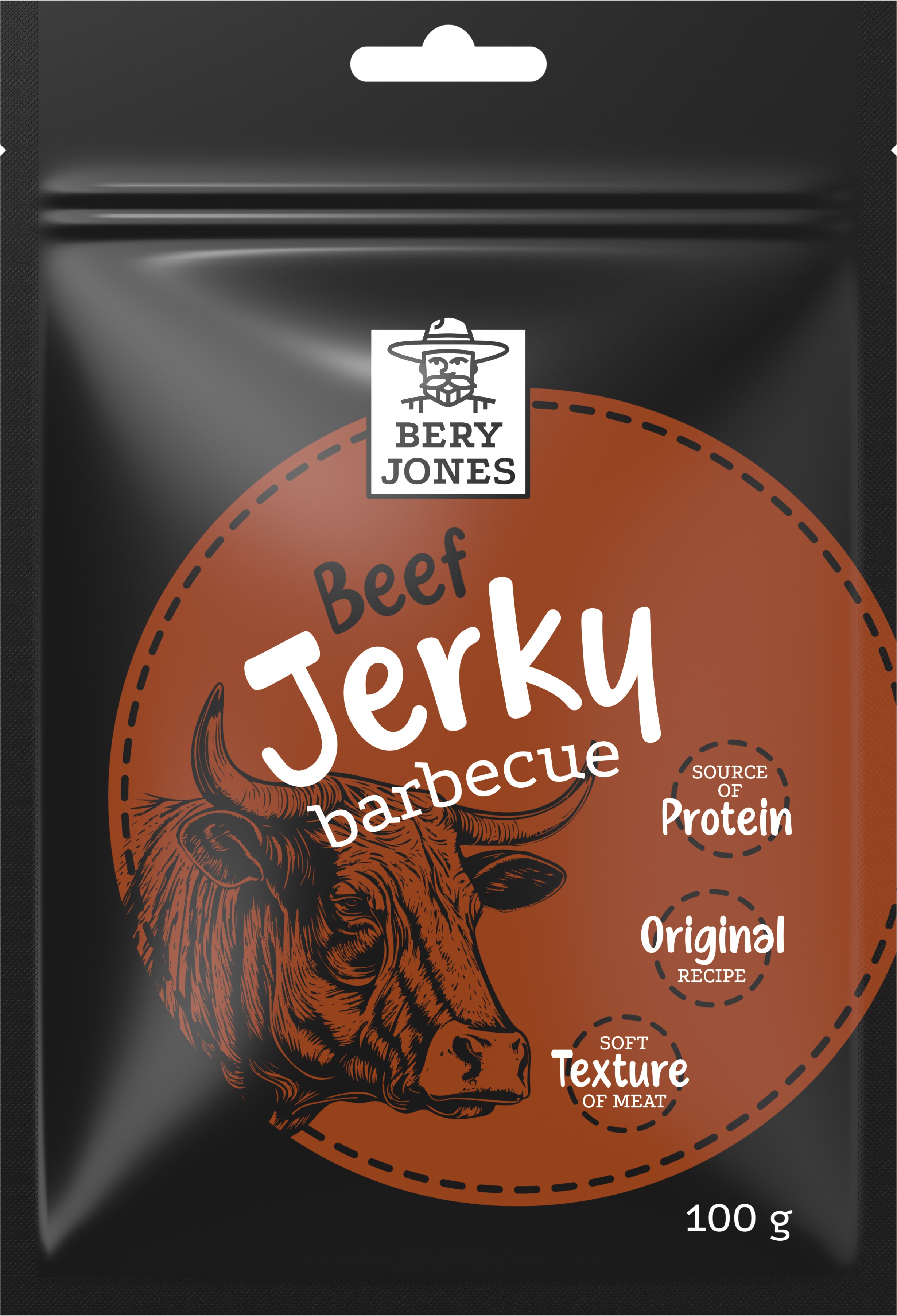 Bery Jones Jerky hovězí BBQ 100g
