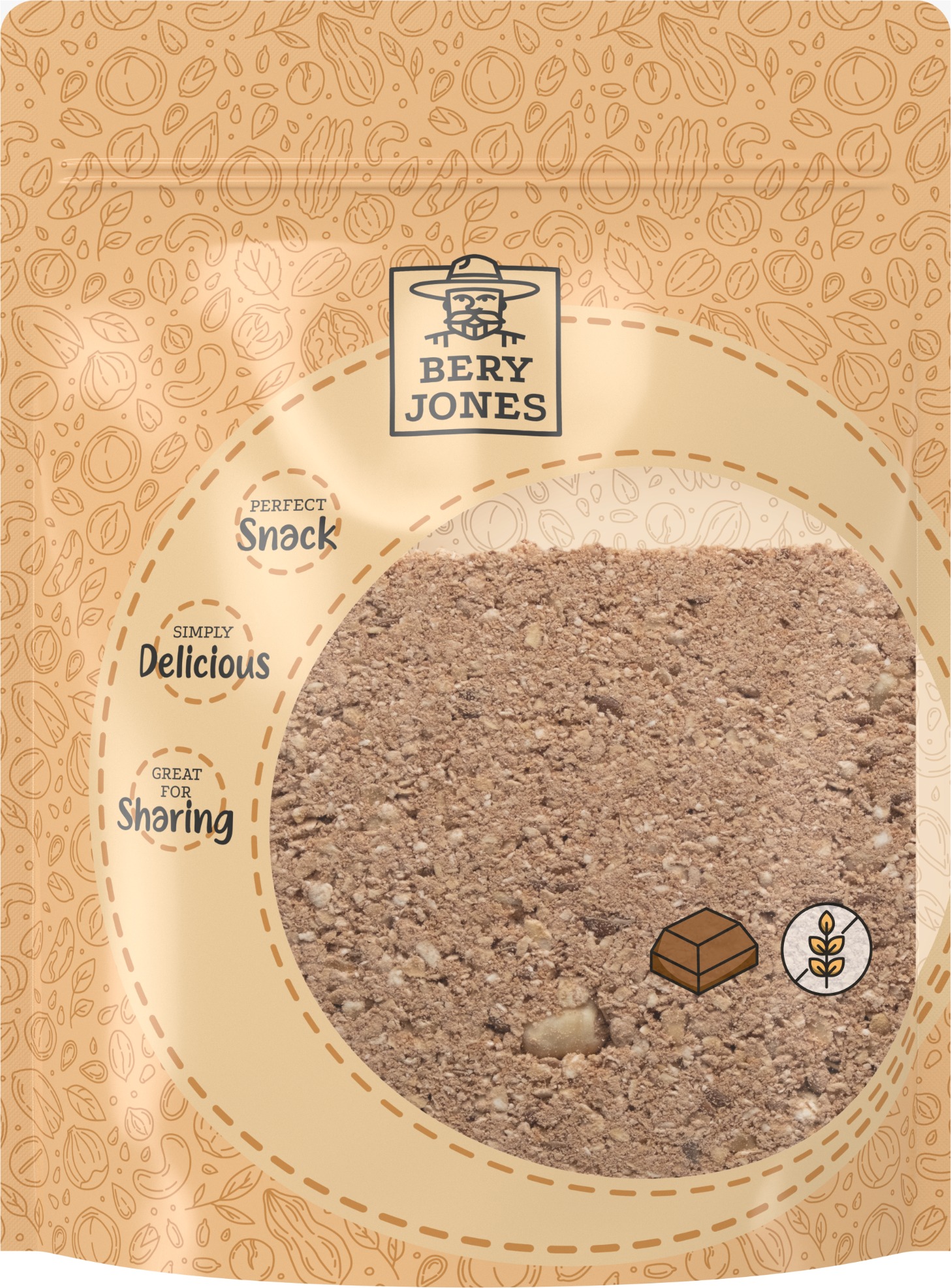 Bery Jones Kaše ovesná čokoládová s lískovými ořechy bezlepková 500g