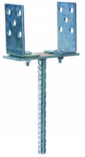 Bkshop PS 80-160 Patka sloupku typu "U" stavitelná, 80-160 × 100 × 310 mm