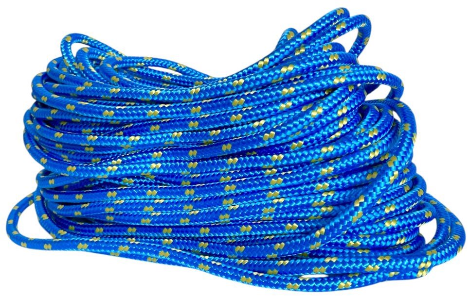 BKshop PPF 10 Polypropylenové lano pletené s jádrem, průměr 10 mm, 10 m modré