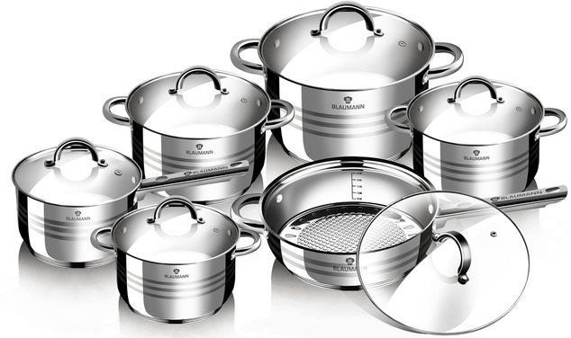 Blaumann Sada nádobí nerez 12ks Gourmet Line BL-1410