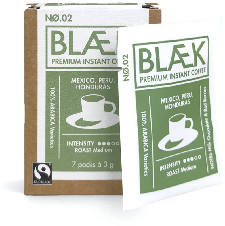 BLAEK Výběrová instantní káva No.2 – Medium Roast (7 porcí) | Kafista