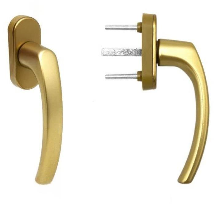 Blaugelb Okenní klička FGS 1758 45°, trn 32 mm, F4 starobronz