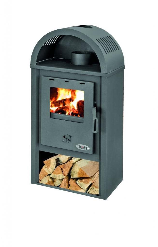 BLIST B10, antracitová, 8 kW, kouřovod 120 mm