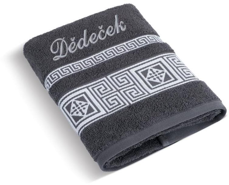 BELLATEX s.r.o. Froté ručník 50×100 řecká kolekce 155/044 s výšivkou Dědeček