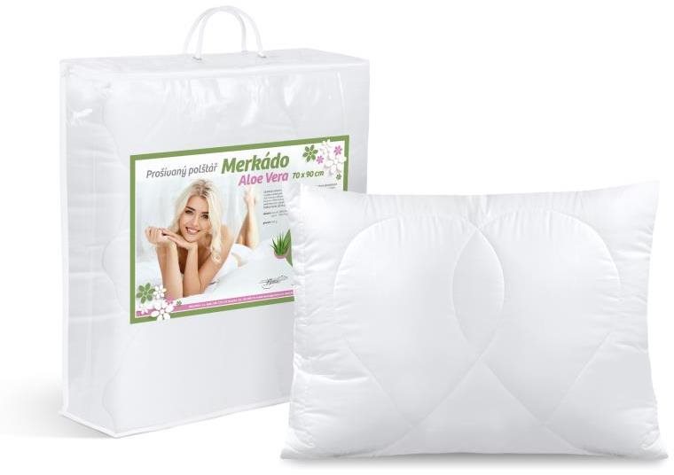 BELLATEX MERKADO polštář Aloe Vera 8560/0900, 70 x 90 cm, 900 g se zipem