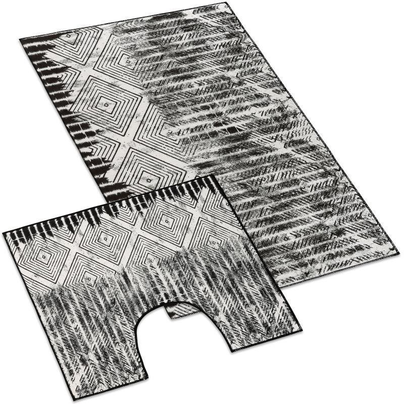 BELLATEX s.r.o. Koupelnová sada - 3D tisk 60×100+60×50 850/099 kosočtverce