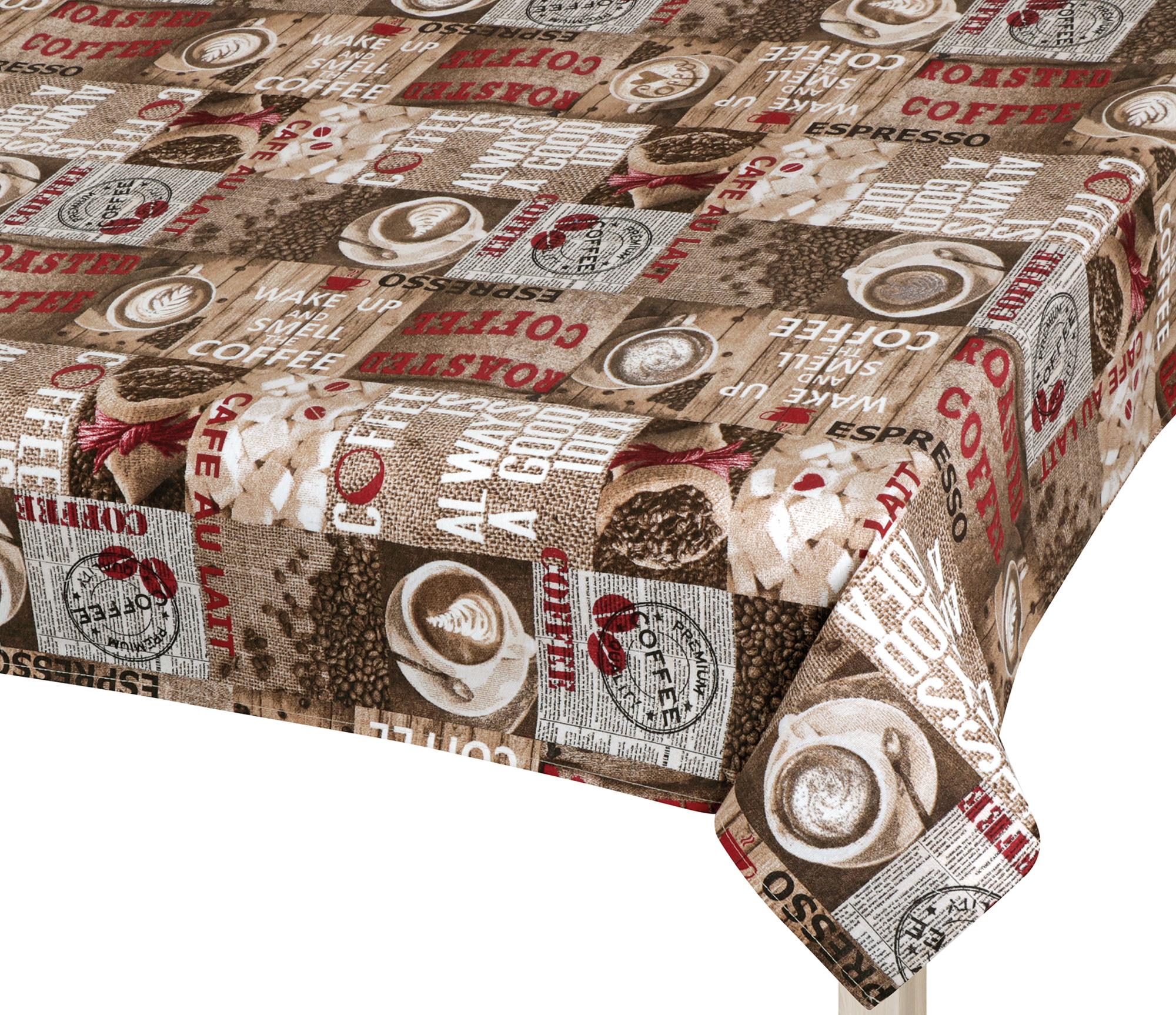 BELLATEX Ubrus EMA 560 120 × 140 cm, zrnková káva