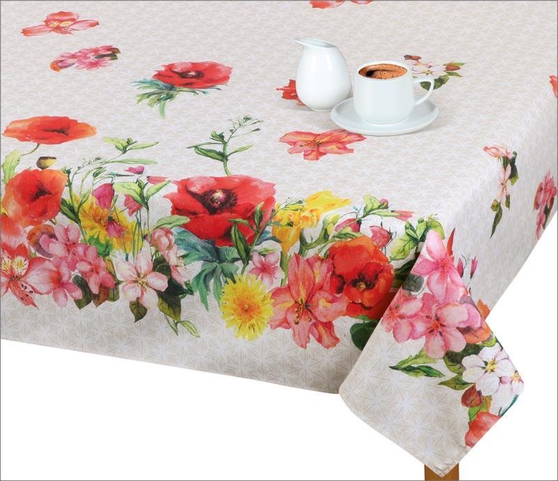 Bellatex Ubrus EMA - 135 × 120 cm - květinová bordura