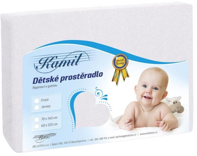 Bellatex Dětské jersey - 70 × 140 cm - bílá