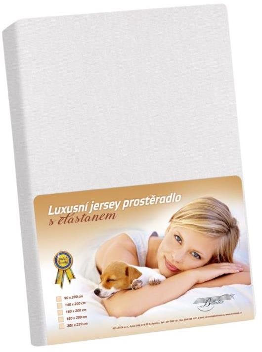 Bellatex Jersey s elastanem - 160 × 200 cm - bílá